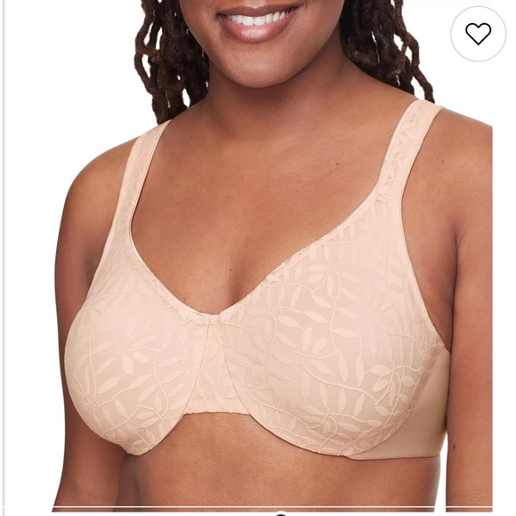 Olga by Warner’s 38D sheer leaves full-figure coverage minimizer Lace Bra GUC - Picture 1 of 6